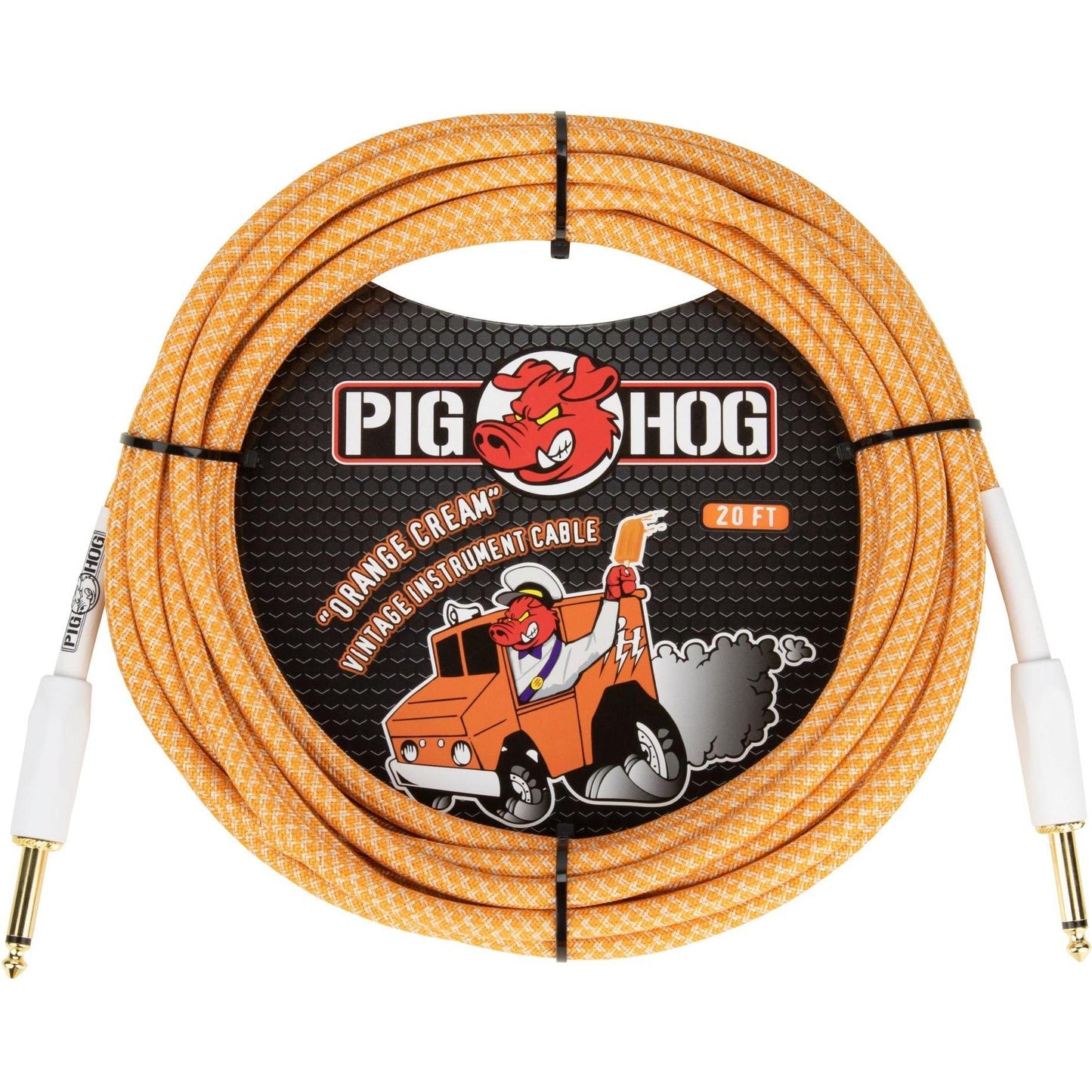 Pig Hog "Orange Crème 2.0" Instrument Cable - 20 Foot