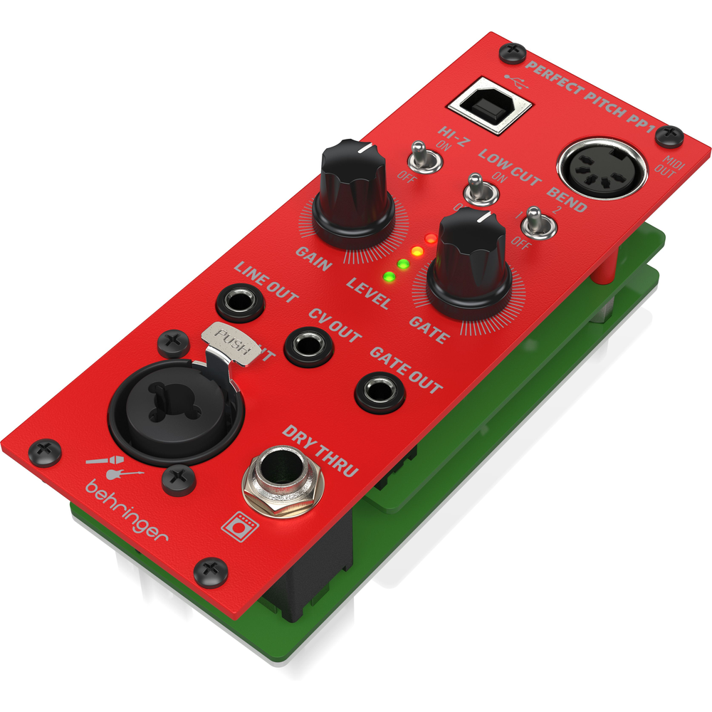 Behringer PERFECT PITCH PP1 Guitar and Audio to MIDI, USB and CV Converter Eurorack Module