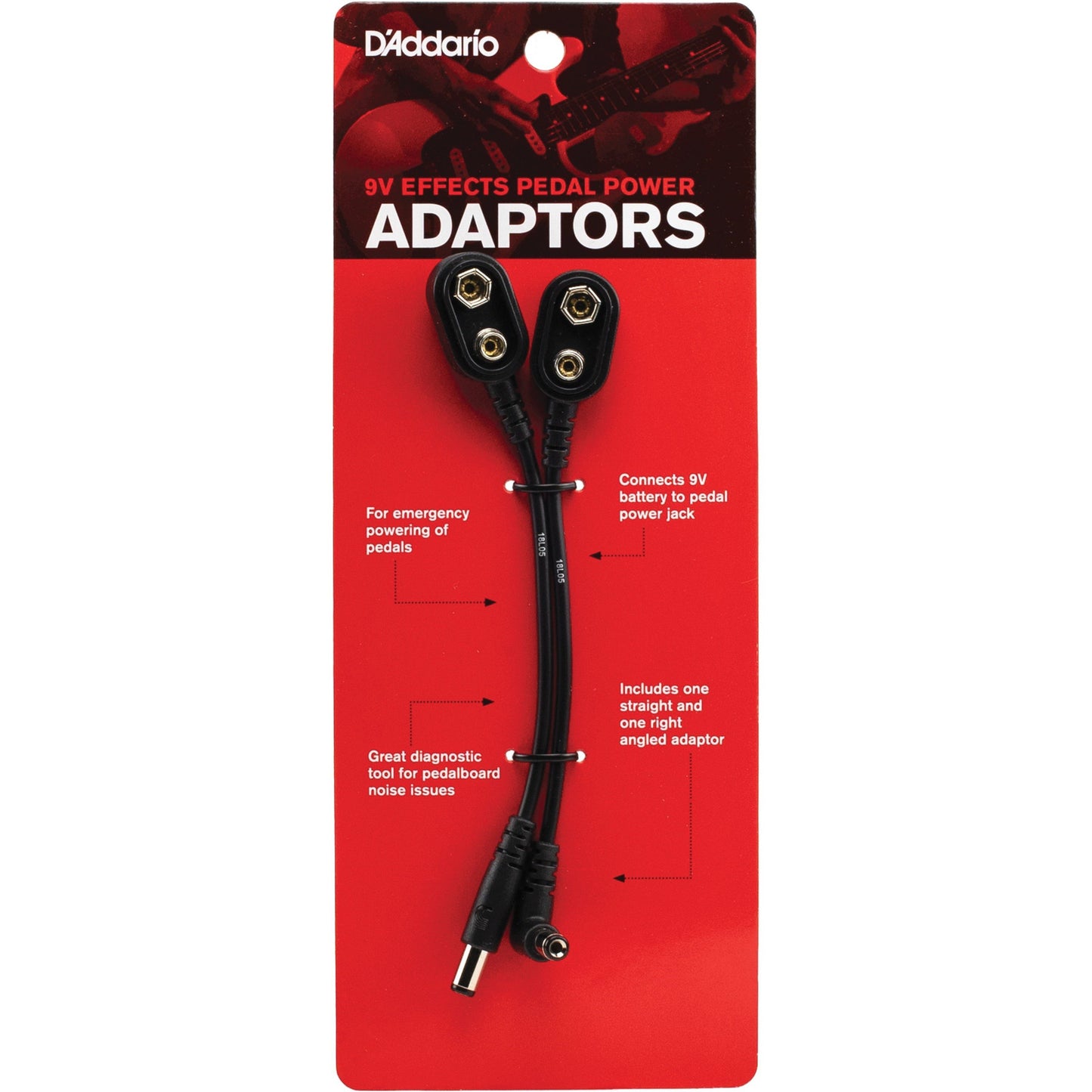 D'Addario 9V Effects Pedal Power Adaptors