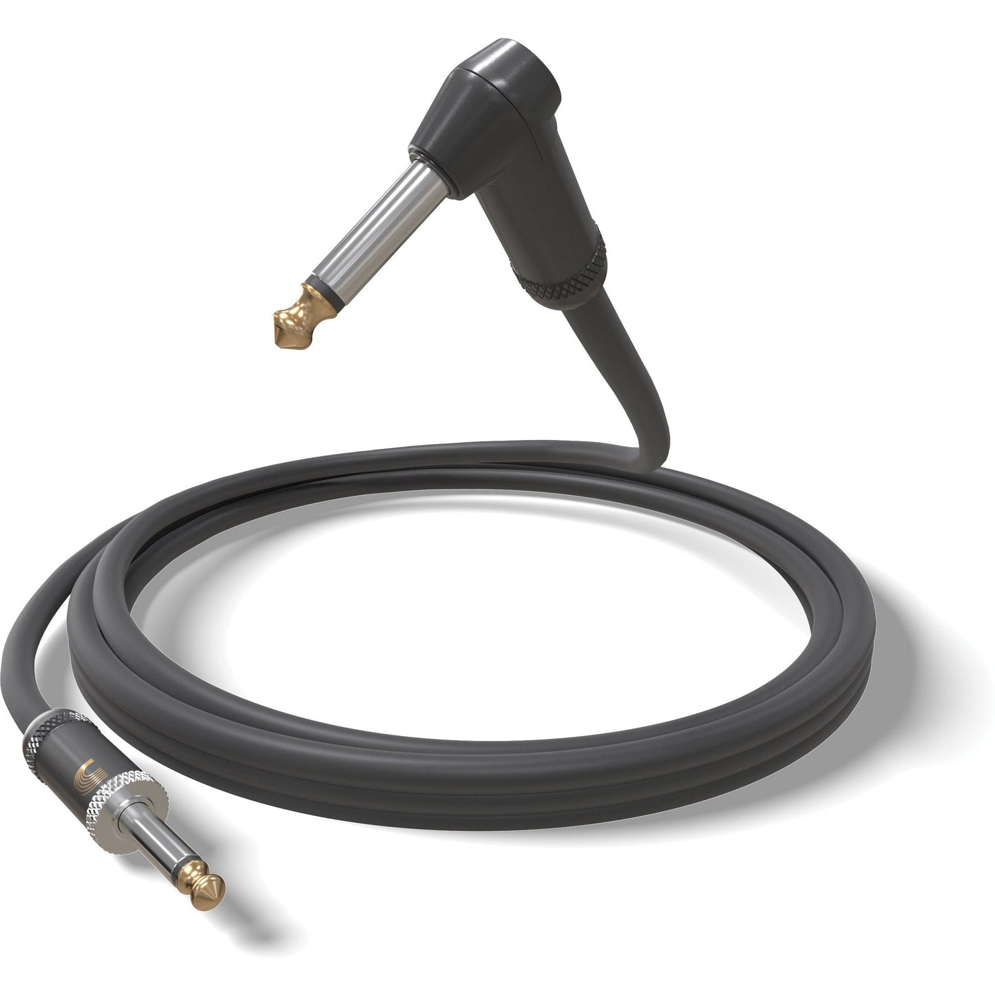 D'Addario American Stage Instrument Cable, Right Angle, 10 Feet