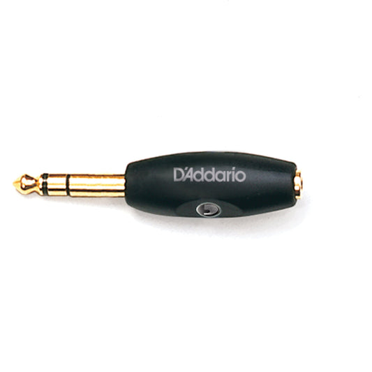 D'Addario 1/8 Inch Female Stereo to 1/4 Inch Male Stereo Adaptor