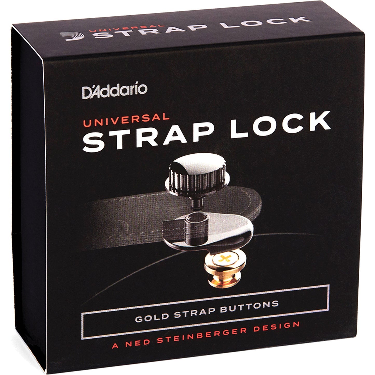 D'Addario Universal Strap Lock System, Gold