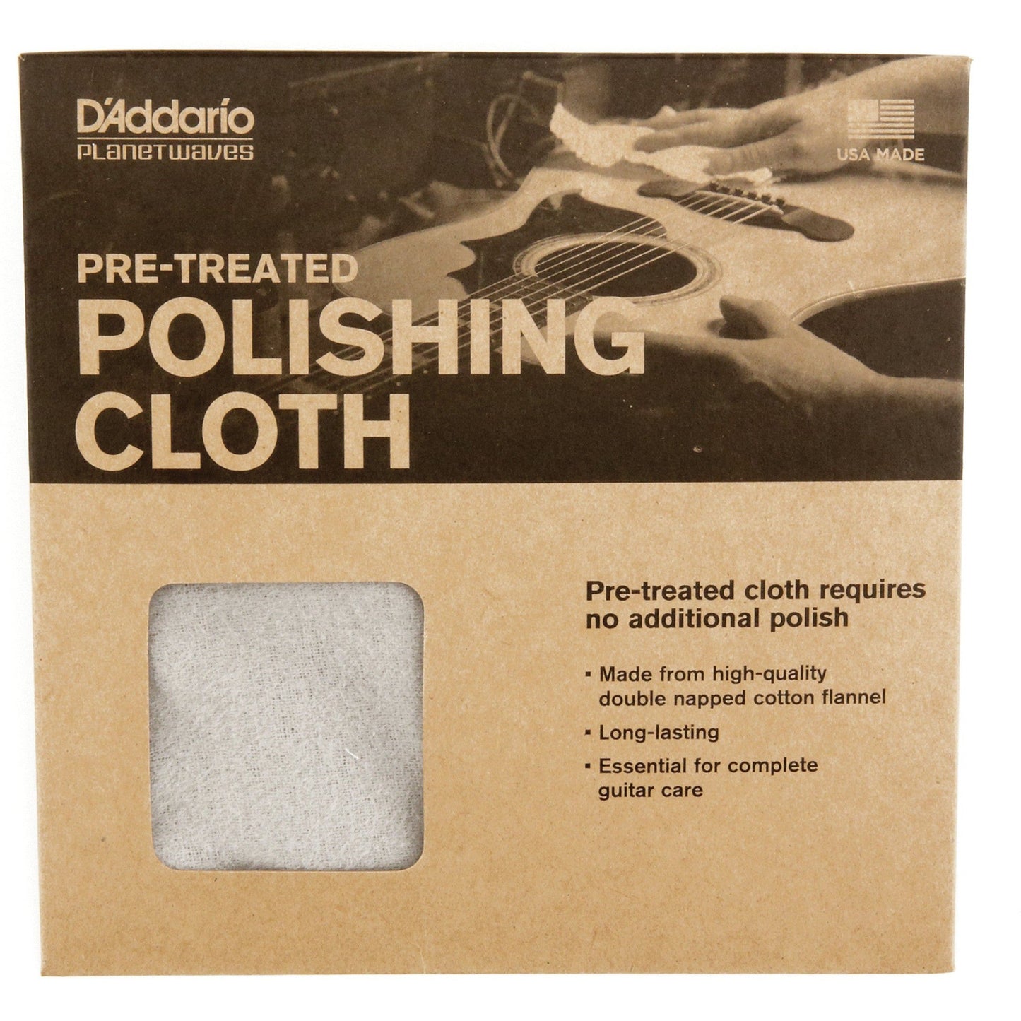 D'Addario Pre-Treated Polish Cloth