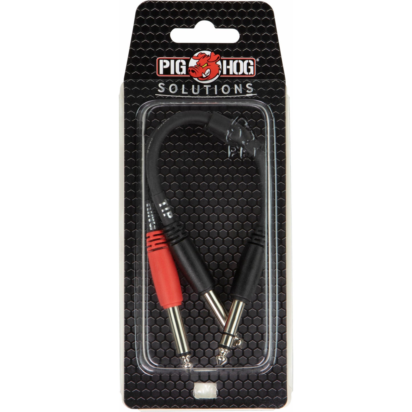 Pig Hog Solutions - Y Cable 1/4" (Male) TRS to Dual 1/4" (Male) Mono - 6 Inch