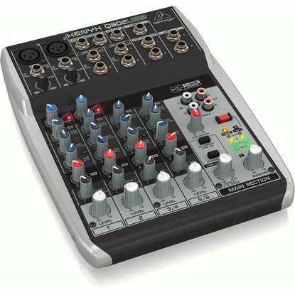 Behringer XENYX Q802USB 8-Channel Mixer w/ USB Audio Interface