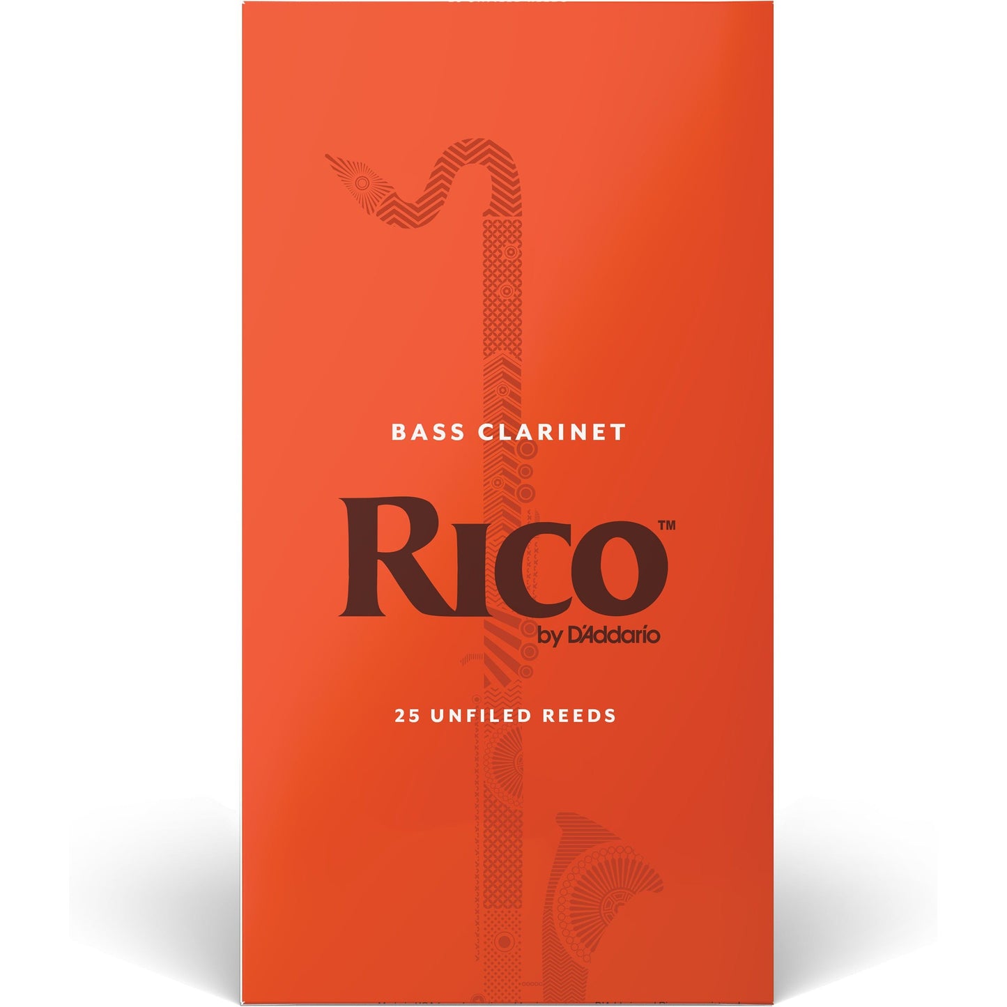 Rico by D'Addario Bass Clarinet Reeds, Strength 2, 25 Pack
