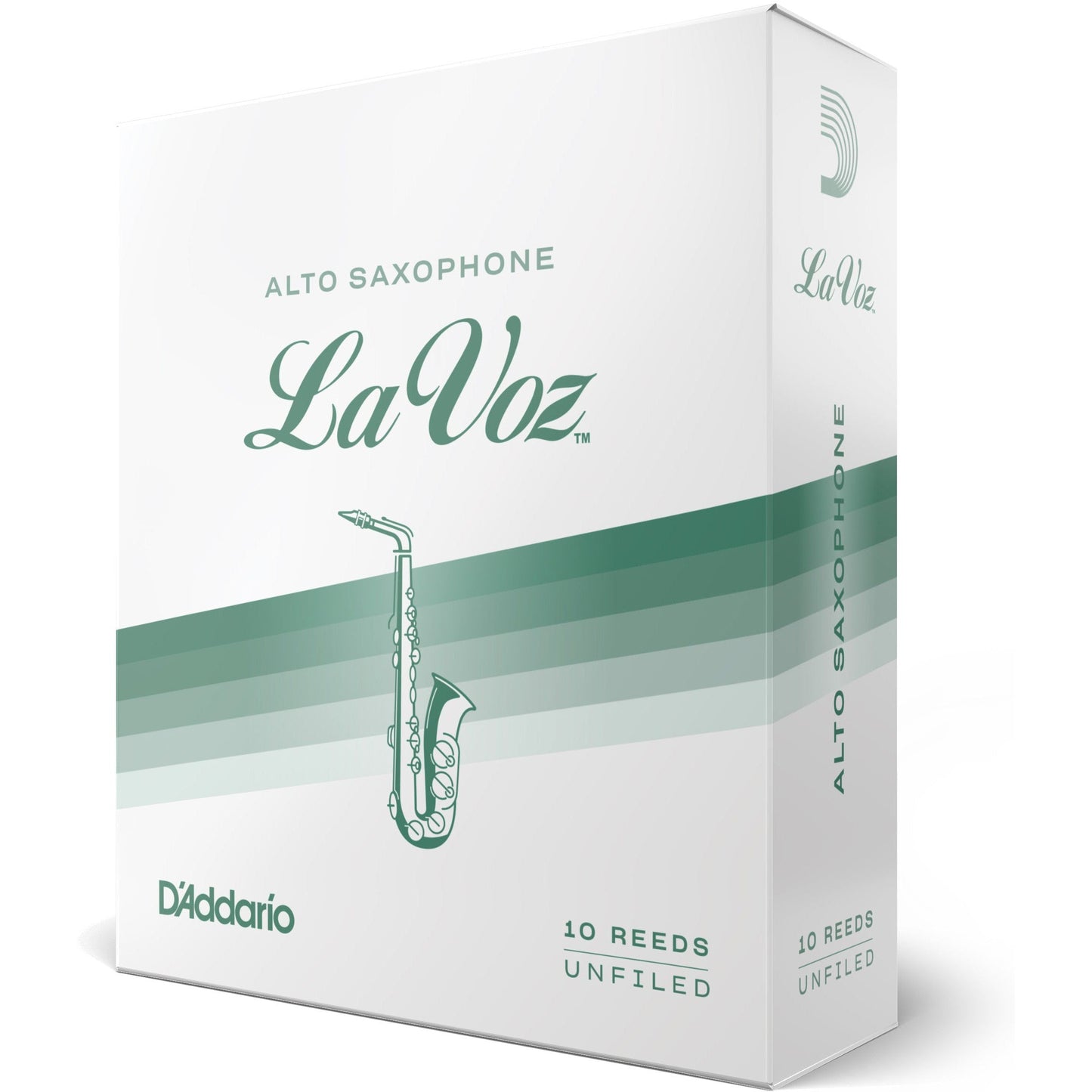 La Voz Alto Saxophone Reeds, Strength Medium, 10 Pack