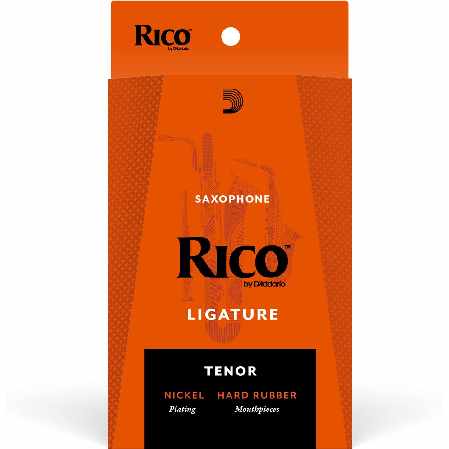 Rico Ligature, Tenor Saxophone (Hard Rubber Mouthpieces), Nickel