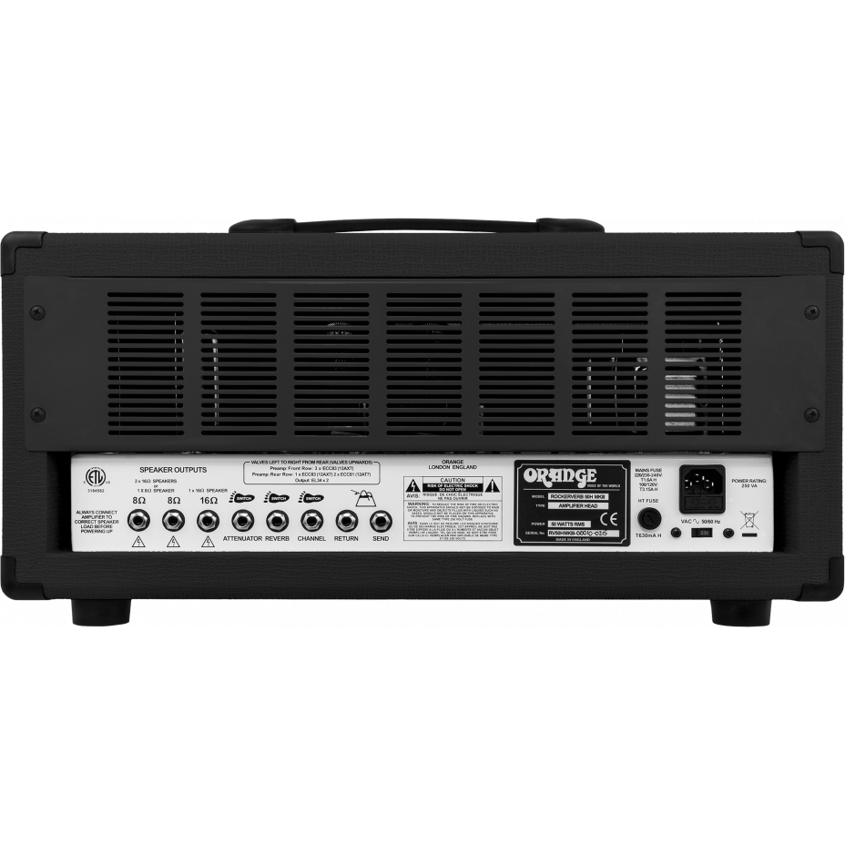 Orange Rockerverb 50H MKIII Black Guitar Valve Head
