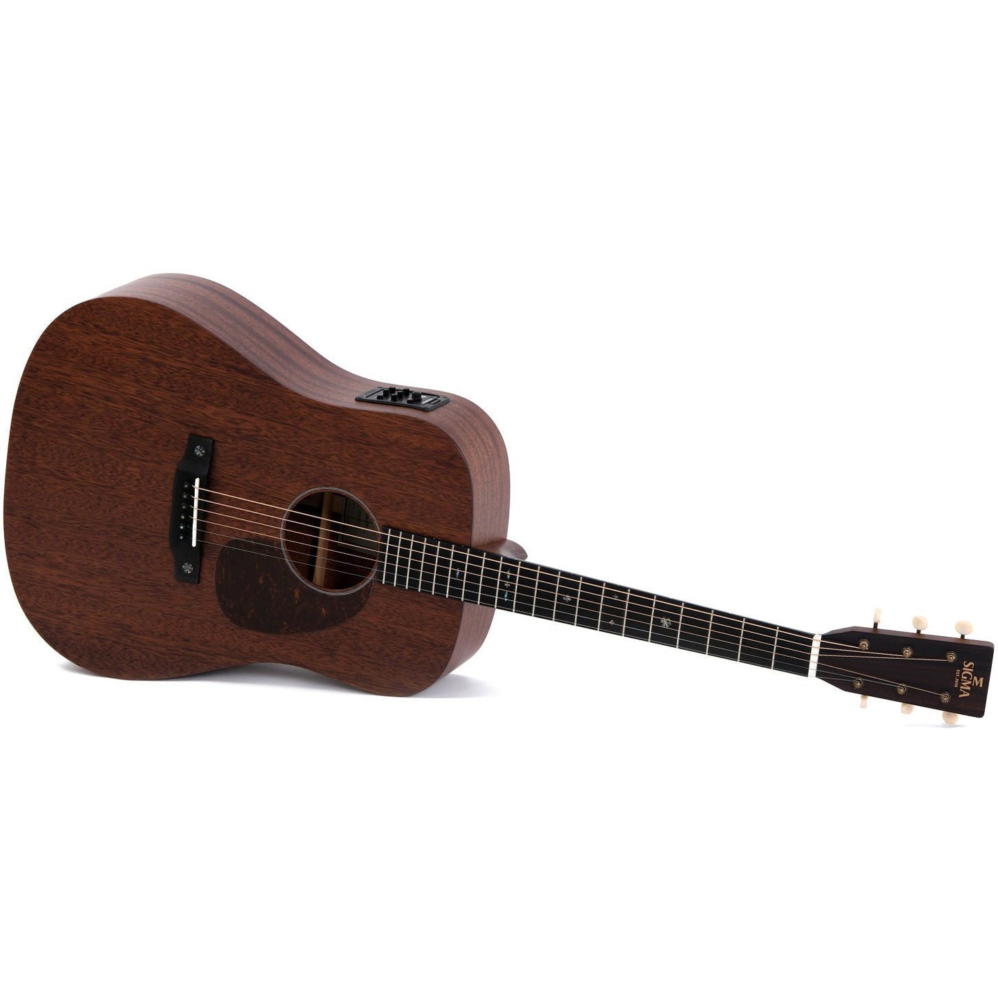 Sigma SDM-15E Dreadnought Acoustic Guitar All Solid Mahogany - Satin