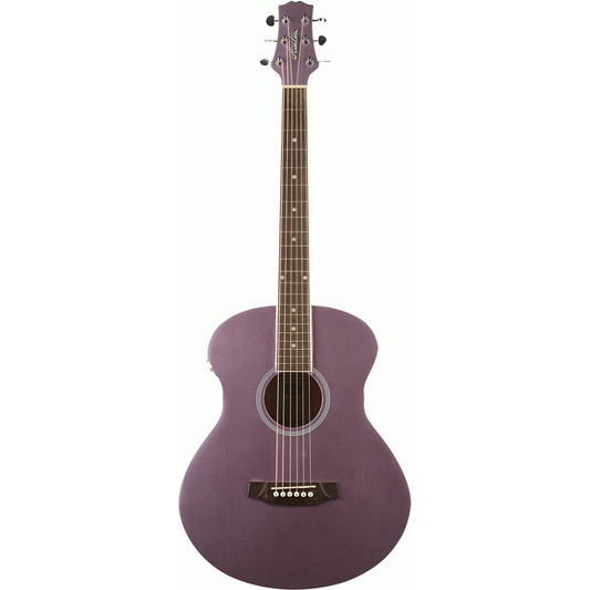 Ashton SL20EQLS Slimline Acoustic Guitar w/ Pickup & EQ (Lavender Sparkle)