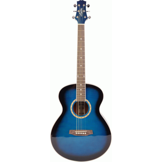 Ashton SL29TBB Slimline Acoustic Guitar (Transparent Blue Burst)