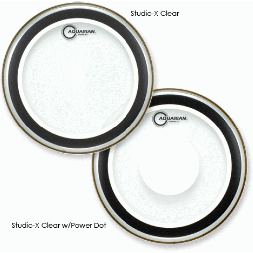 Aquarian SXPD26B Studio-X Clear with Power Dot - Size - 26"