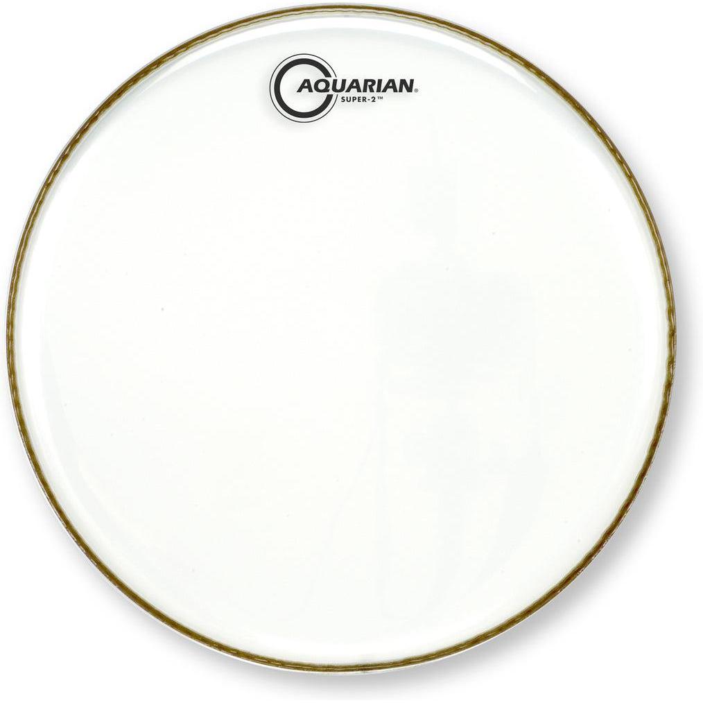Aquarian Super-2 – Batter Drumhead – Clear (Multipack) – 10″, 12″, 14″ (S2-A)