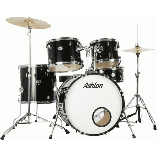 Ashton TDR322BK 5 Piece Drum Kit (Black)