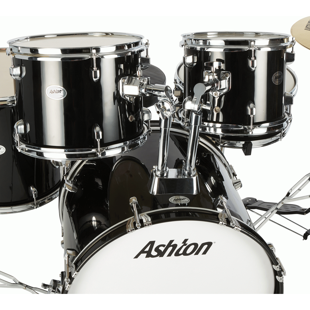Ashton TDR322BK 5 Piece Drum Kit (Black)