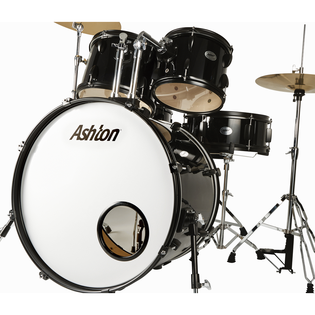Ashton TDR520BK Small Shell Drum Kit (Black)