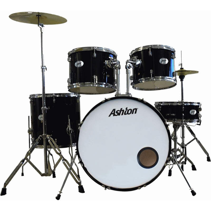 Ashton TDR522BK Full Size Drum Kit (Black)