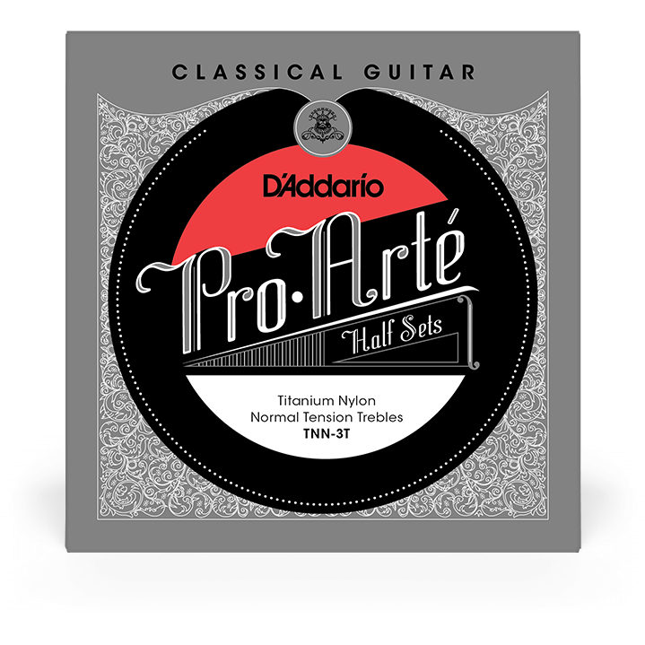 D'Addario Pro-Arte Titanium Nylon Classical Guitar Strings Half Set – Normal Tension