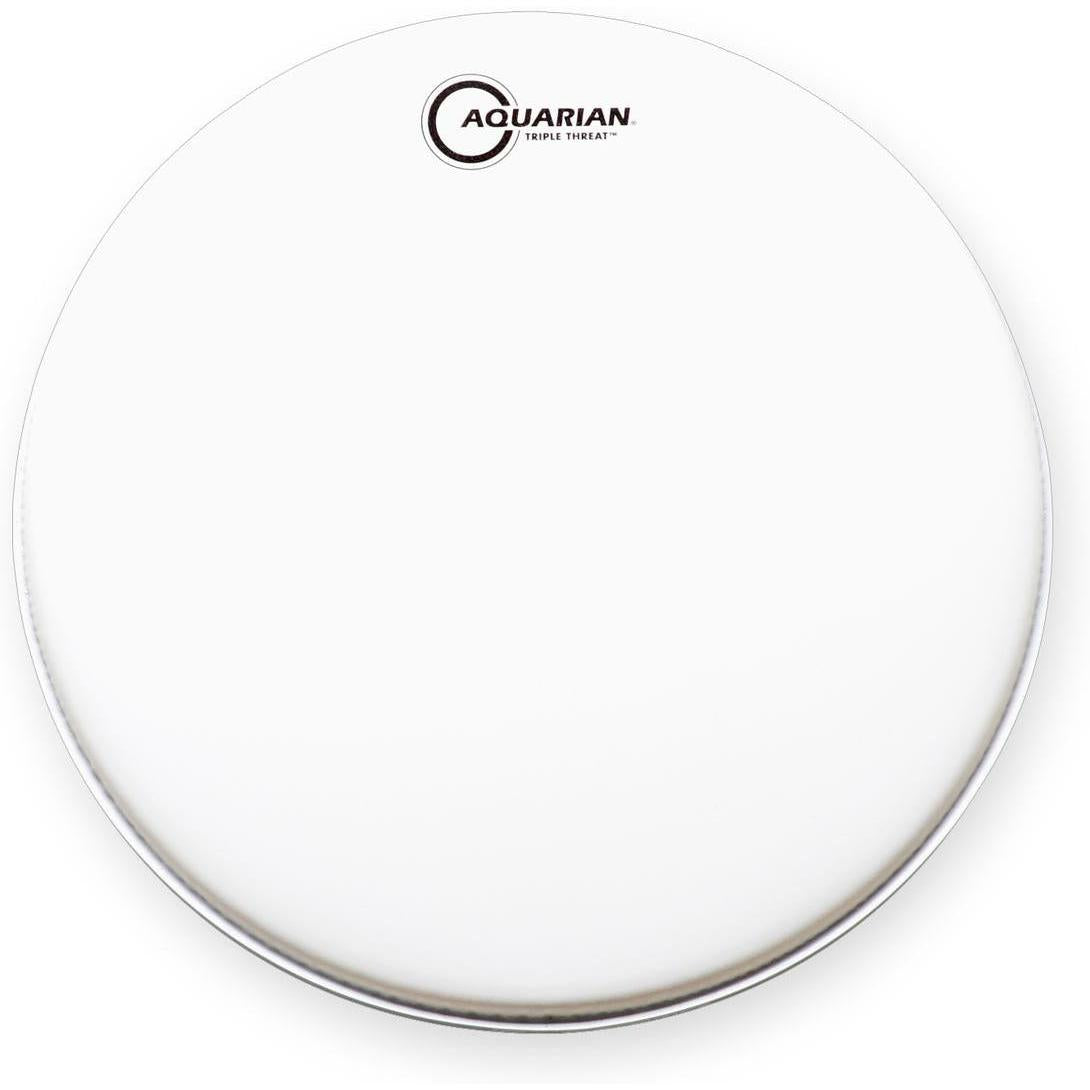 Aquarian Triple Threat – Batter Drumhead – White Texture Coated – 13″ (TRP13)