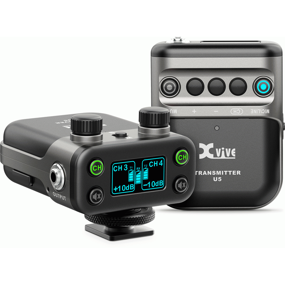XVIVE U5 Camera-Mounted Wireless Audio for Video System - Transmitter Only
