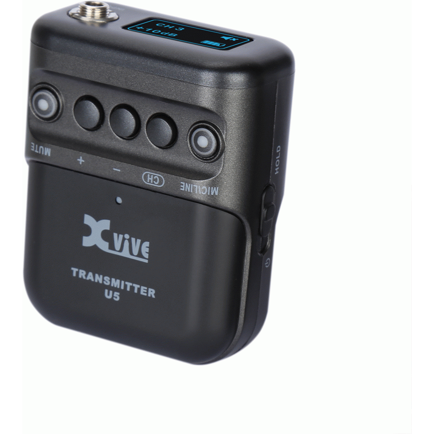 XVIVE U5 Camera-Mounted Wireless Audio for Video System - Transmitter Only