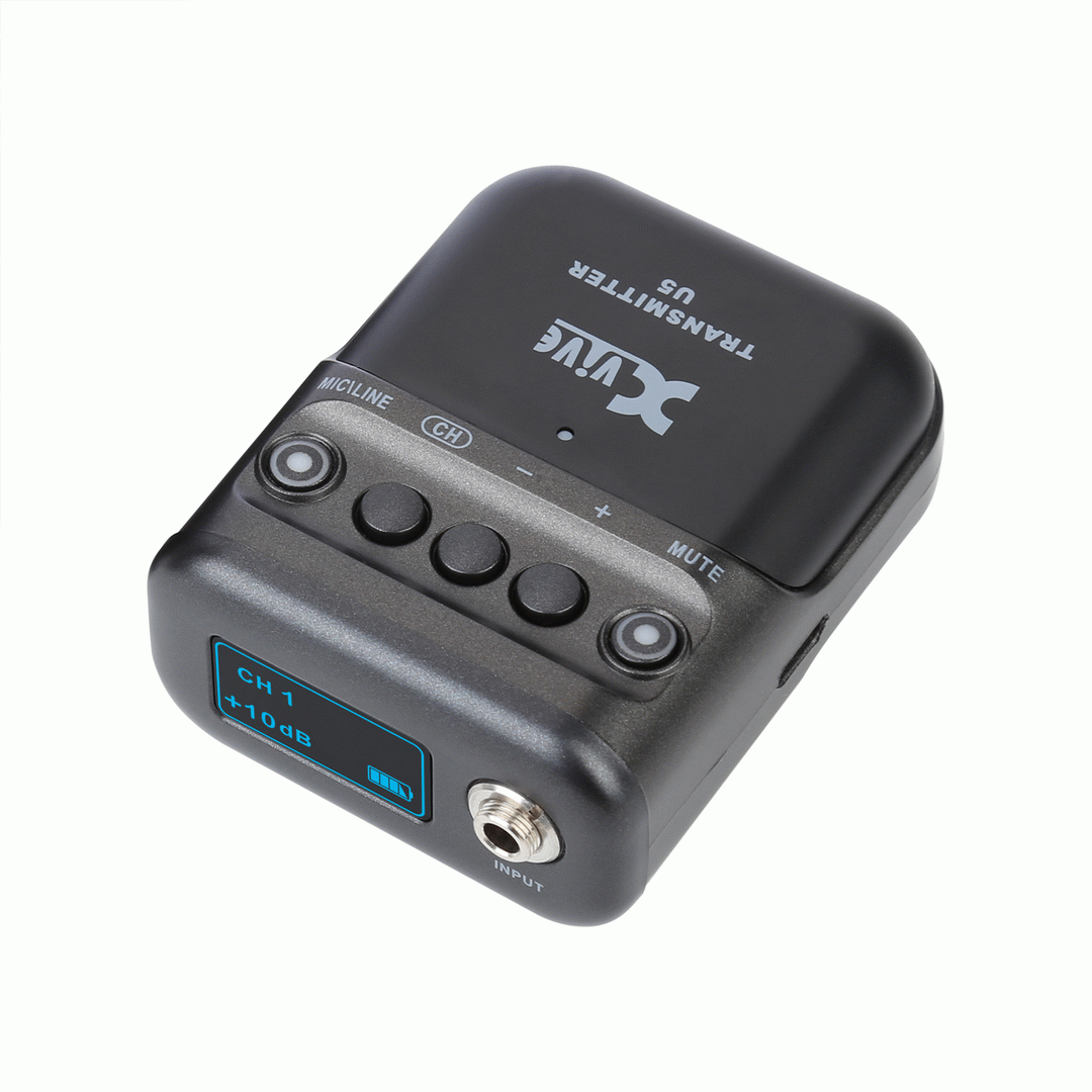XVIVE U5 Camera-Mounted Wireless Audio for Video System - Transmitter Only