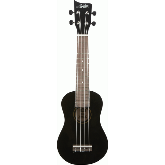 Ashton UKE110BK Soprano Ukulele w/ Bag (Black)