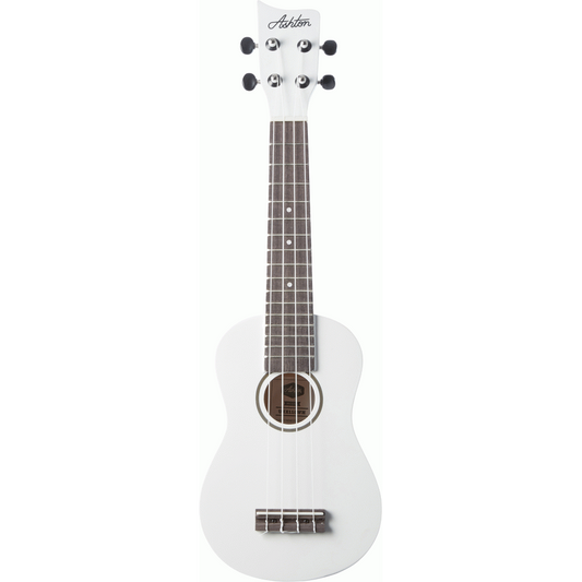 Ashton UKE110WH Soprano Ukulele w/ Bag (White)