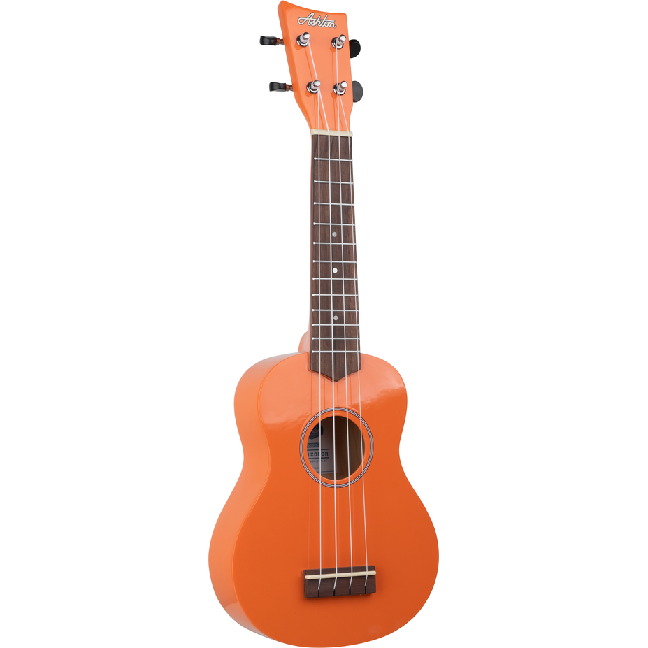 Ashton UKE120BOR Soprano Ukulele w/ Bag (Bright Orange)