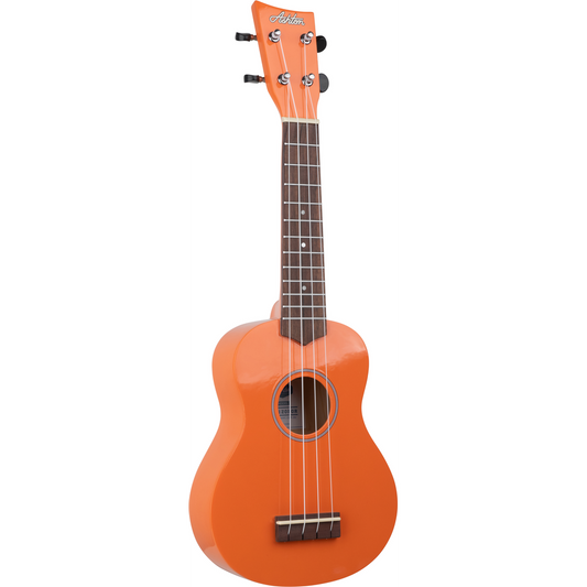 Ashton UKE120BOR Soprano Ukulele w/ Bag (Bright Orange)