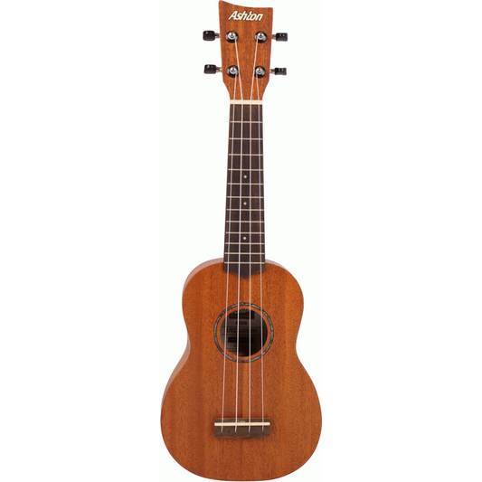 Ashton UKE300SMH Solid Top Soprano Ukulele (Mahogany)