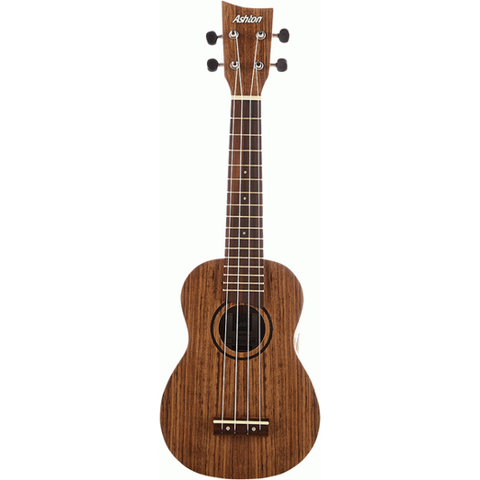 Ashton UKE500SBW Soprano Ukulele (Black Walnut)