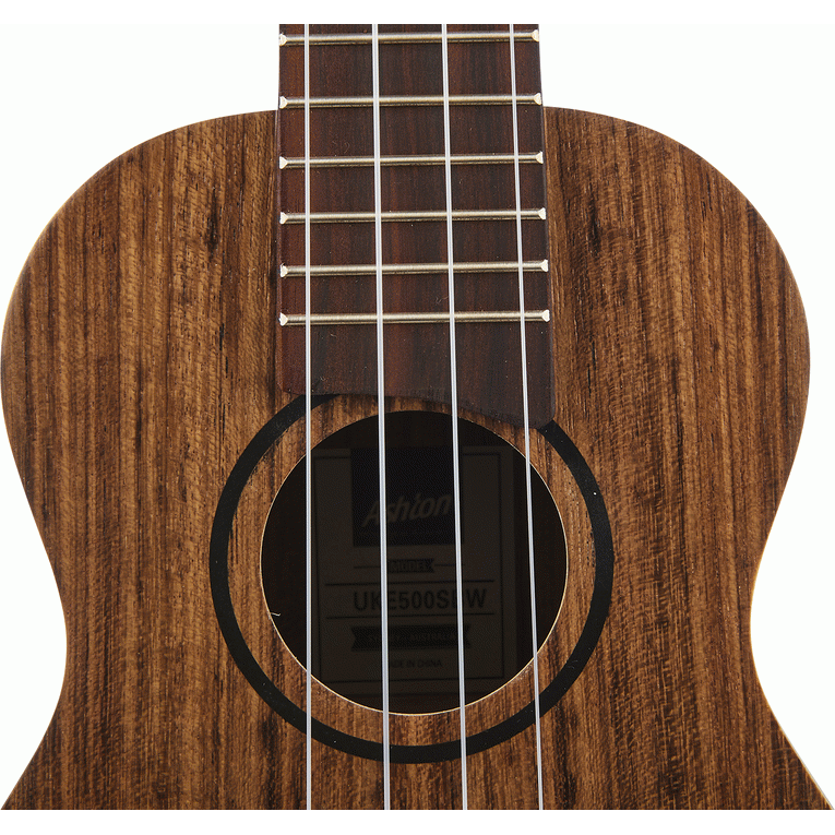 Ashton UKE500SBW Soprano Ukulele (Black Walnut)