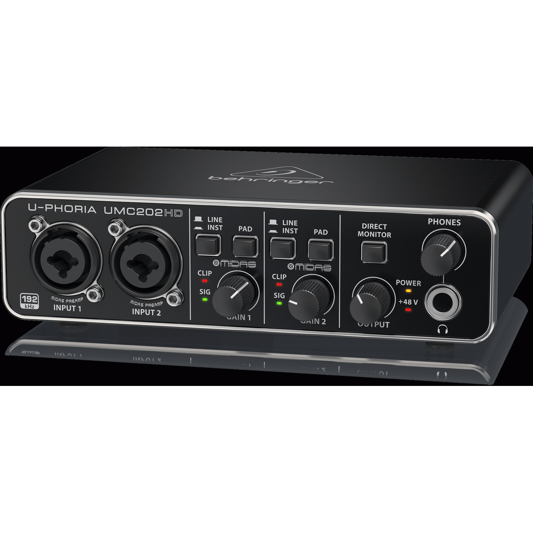 Behringer U-PHORIA UMC202HD 2 ร 2 24-Bit/192kHz USB Audio Interface