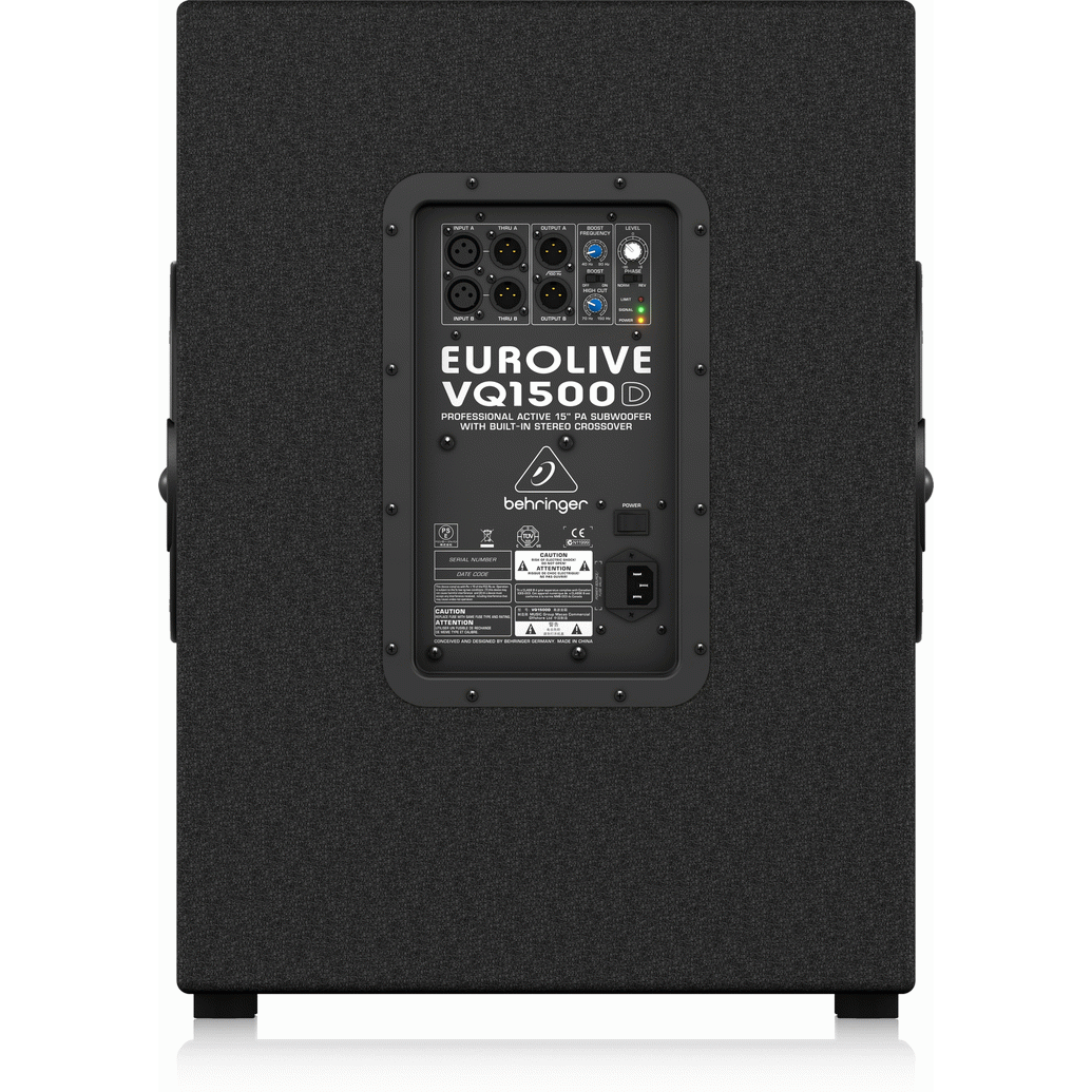 Behringer EUROLIVE VQ1500D Active 15" Subwoofer