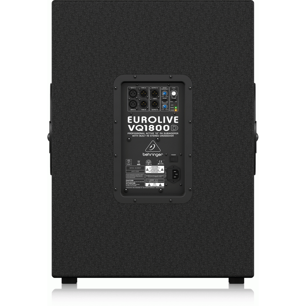 Behringer EUROLIVE VQ1800D Active 18" Subwoofer