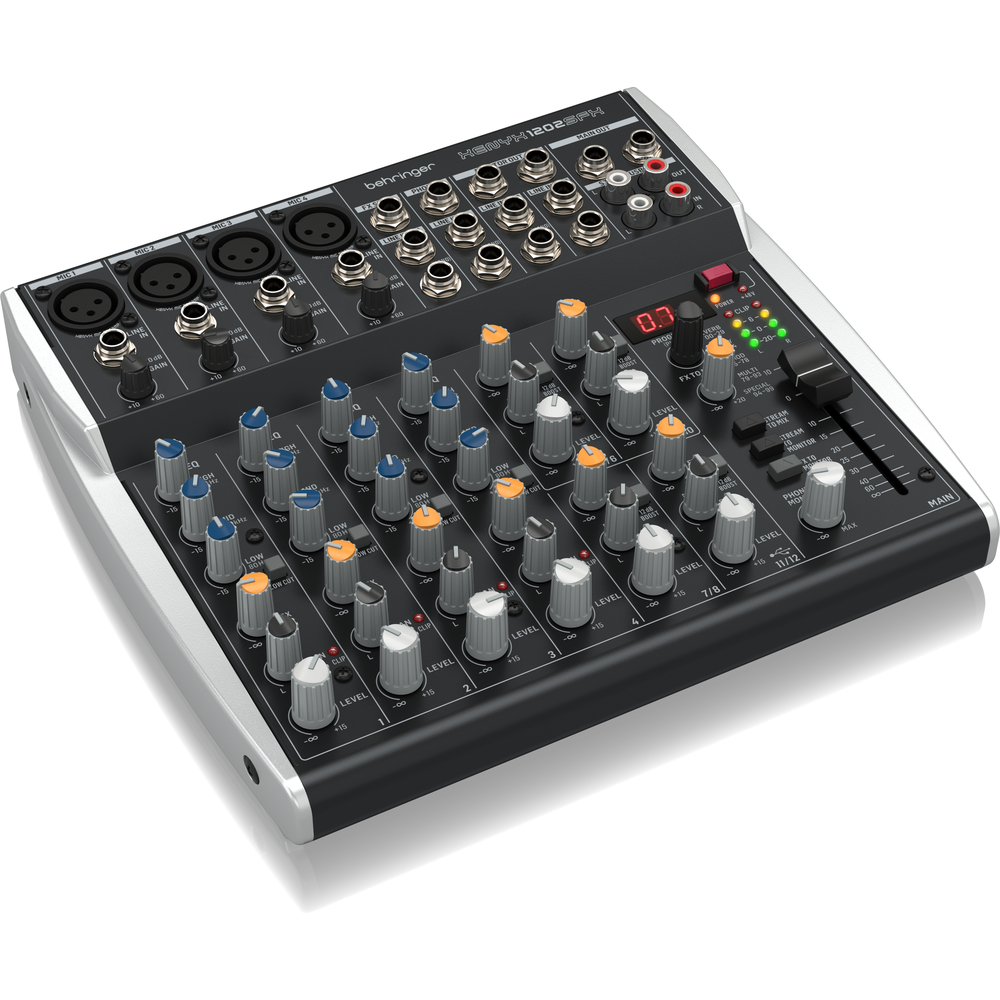 Behringer XENYX 1202SFX 12-Channel Mixer w/ USB Streaming and Effects