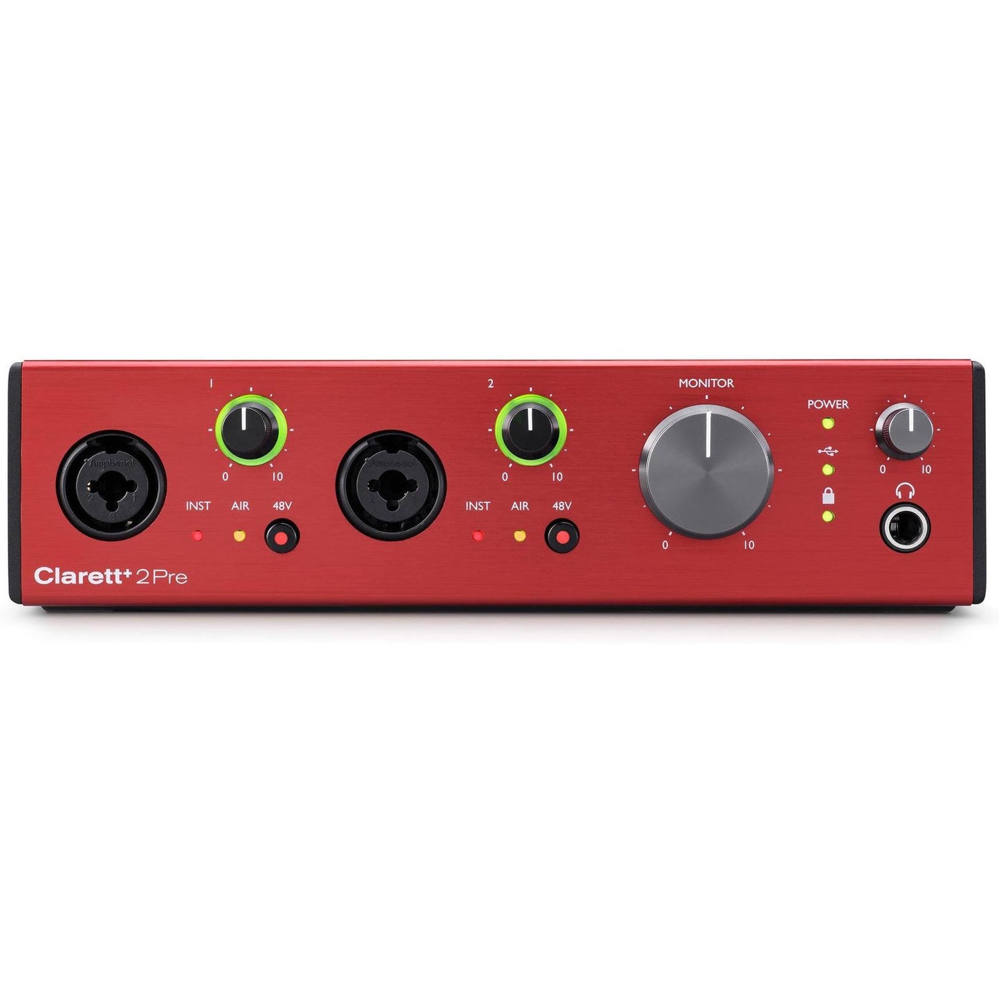 Focusrite Clarett+ 2Pre 2 Channel Mic Pre with AD/DA Conversion