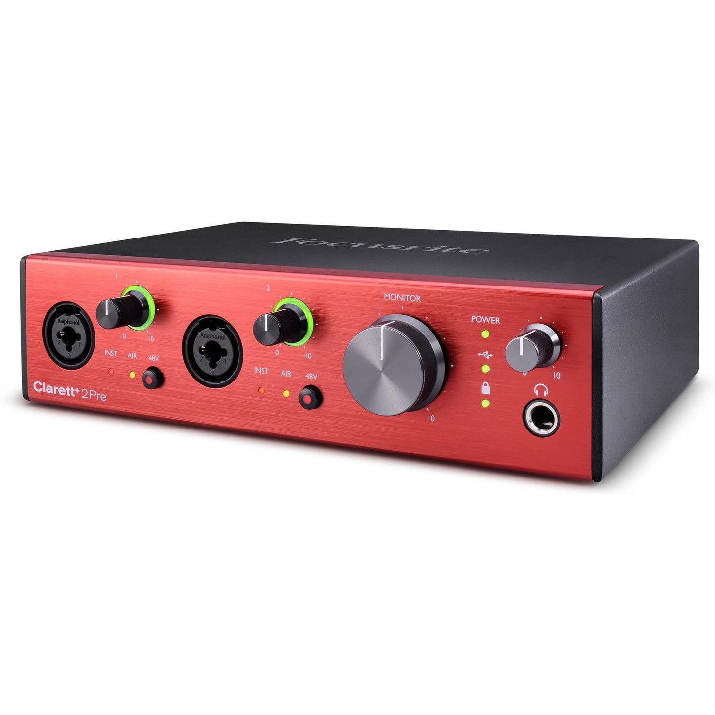 Focusrite Clarett+ 2Pre 2 Channel Mic Pre with AD/DA Conversion