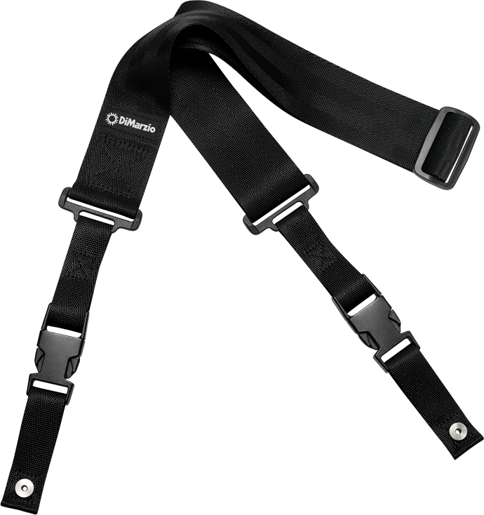 DiMarzio 2 Inch Nylon ClipLock® Guitar Strap - Black Nylon