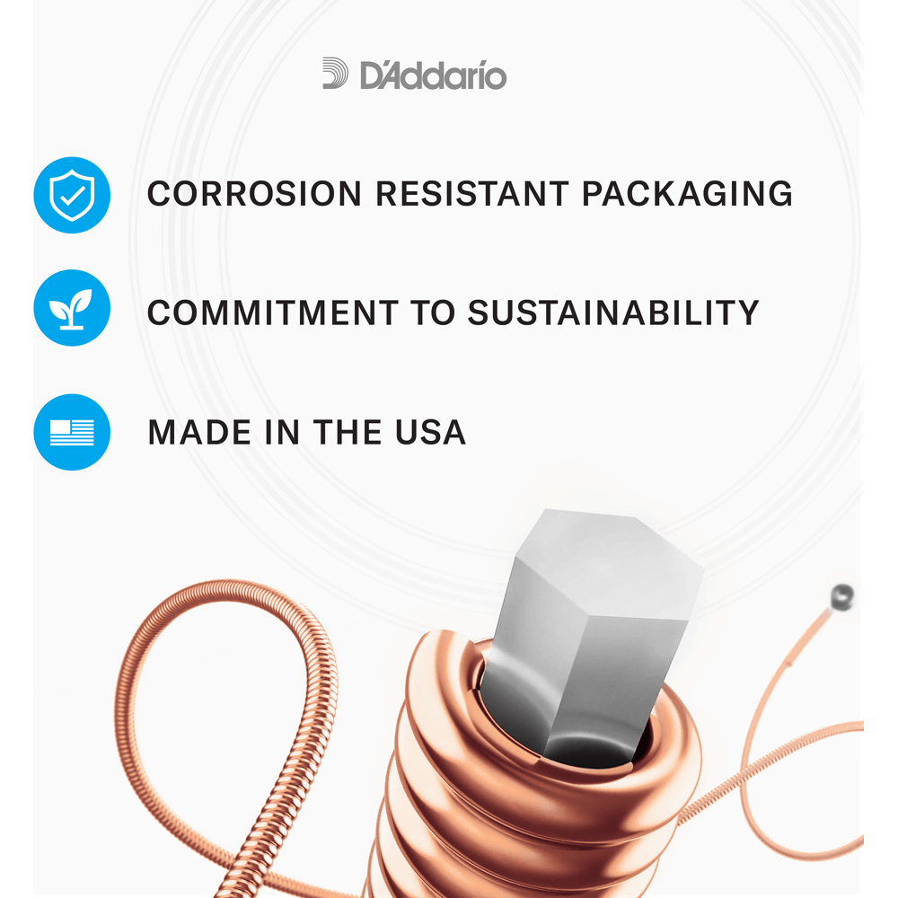 D'Addario 80/20 Bronze Acoustic Guitar Strings – 12 String – 10-47