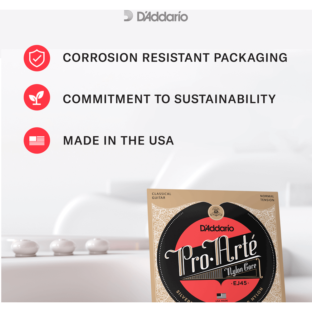 D'Addario Pro-Arte Nylon Classical Guitar Strings – Light Tension