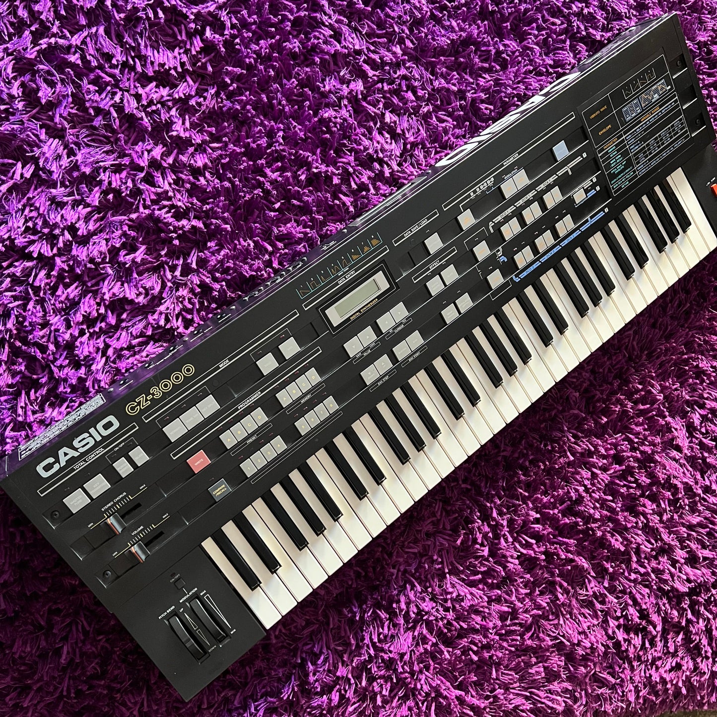1986 Casio CZ-3000 61-Key Vintage Phase Distortion Synthesizer