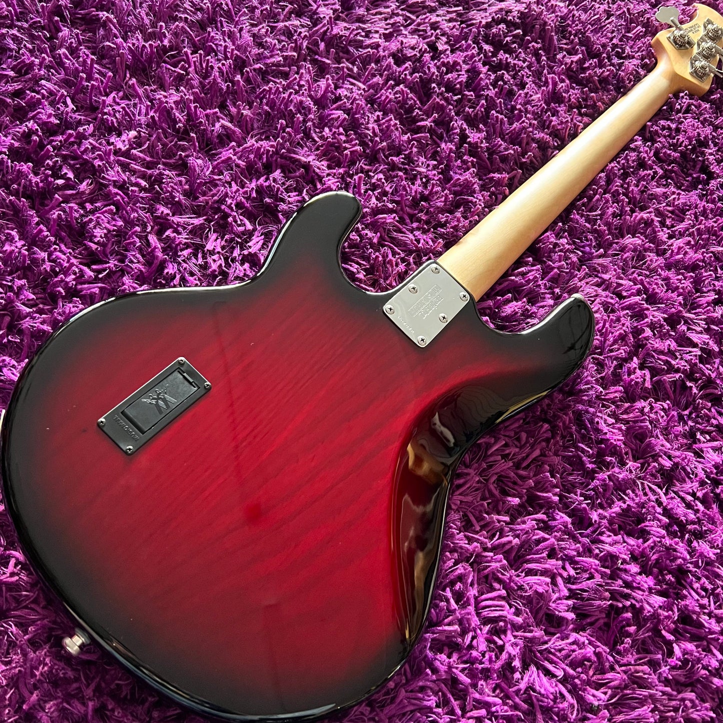 2015 Ernie Ball Music Man StingRay Bass Black Cherry Burst (w/ OHSC)