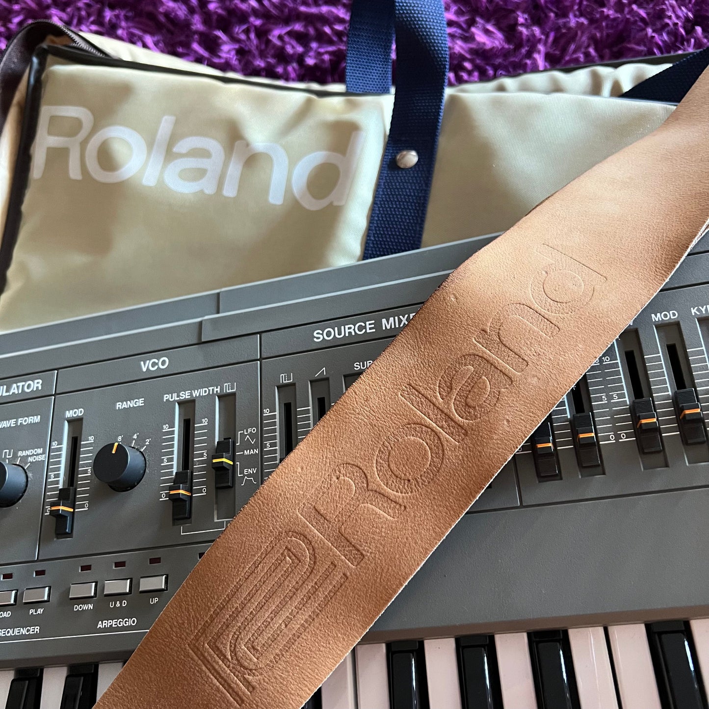 Roland SH-101 Analog Monophonic Synthesizer (w/ Mod Grip, Original Soft Case & Strap)