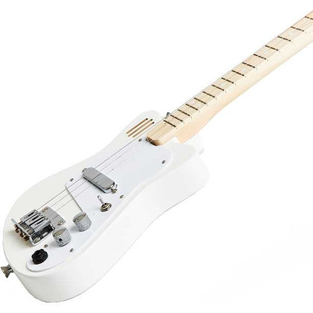 Loog Mini Kids 3-String Electric Guitar White