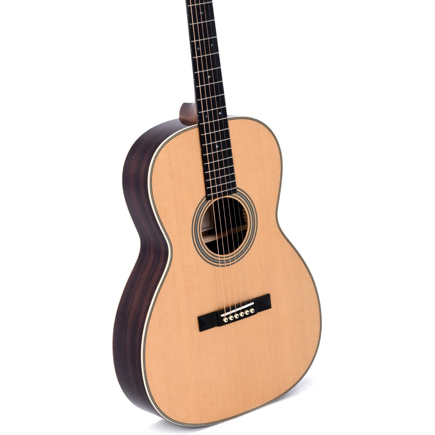Sigma 000T-28S Acoustic Guitar 12-Fret Slotted Headstock Solid Spruce Top - Tilia Back and Sides - Gloss