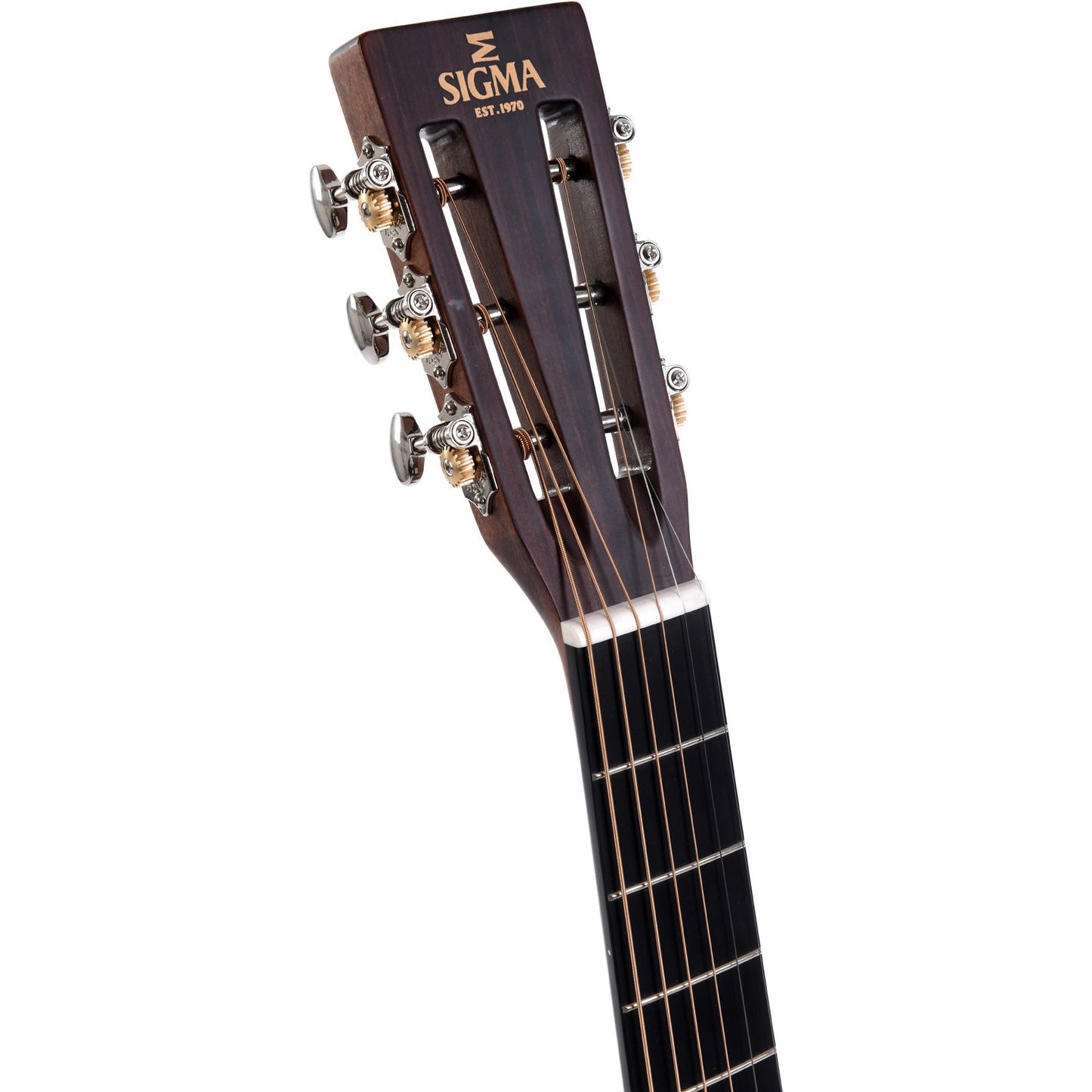 Sigma 000T-28S Acoustic Guitar 12-Fret Slotted Headstock Solid Spruce Top - Tilia Back and Sides - Gloss