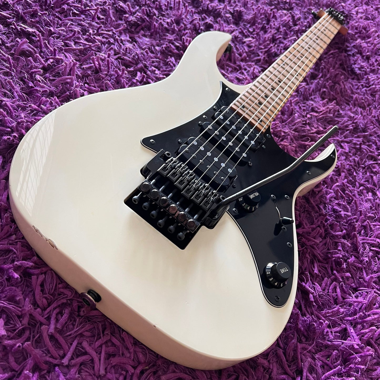 1990s Ibanez RG-550 White w/ Floyd Rose (MIJ)